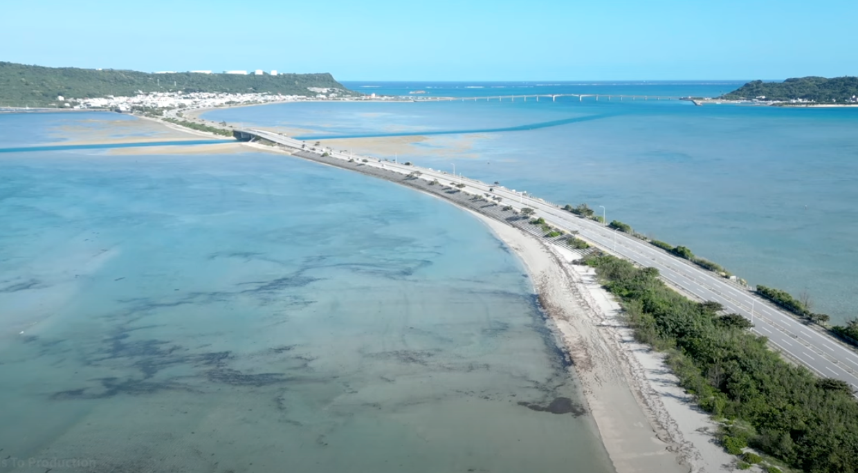沖繩中部景點 海中道路