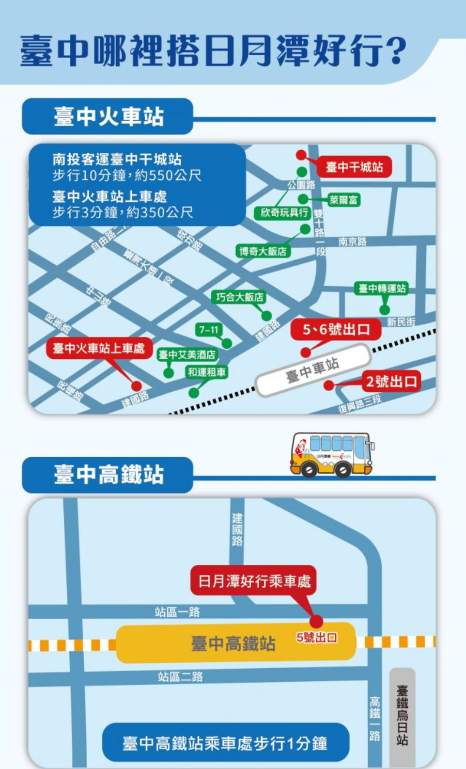 台中日月潭線搭乘處