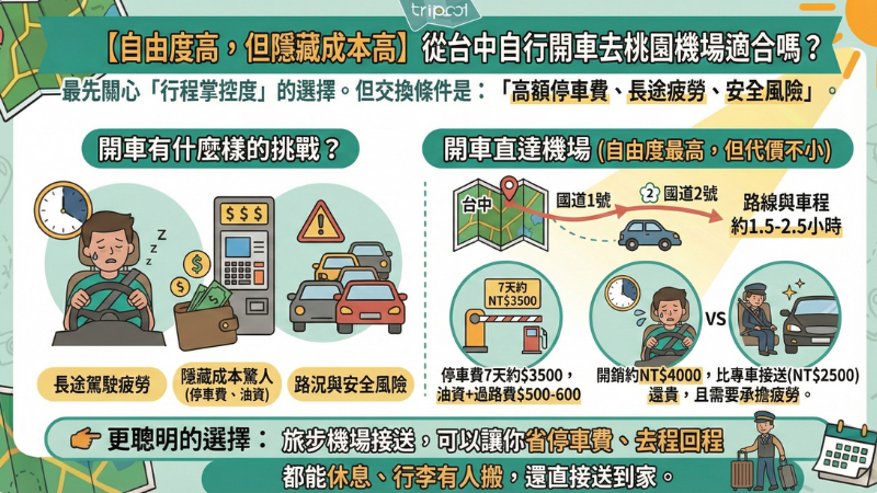 台中到桃園機場-自行開車說明