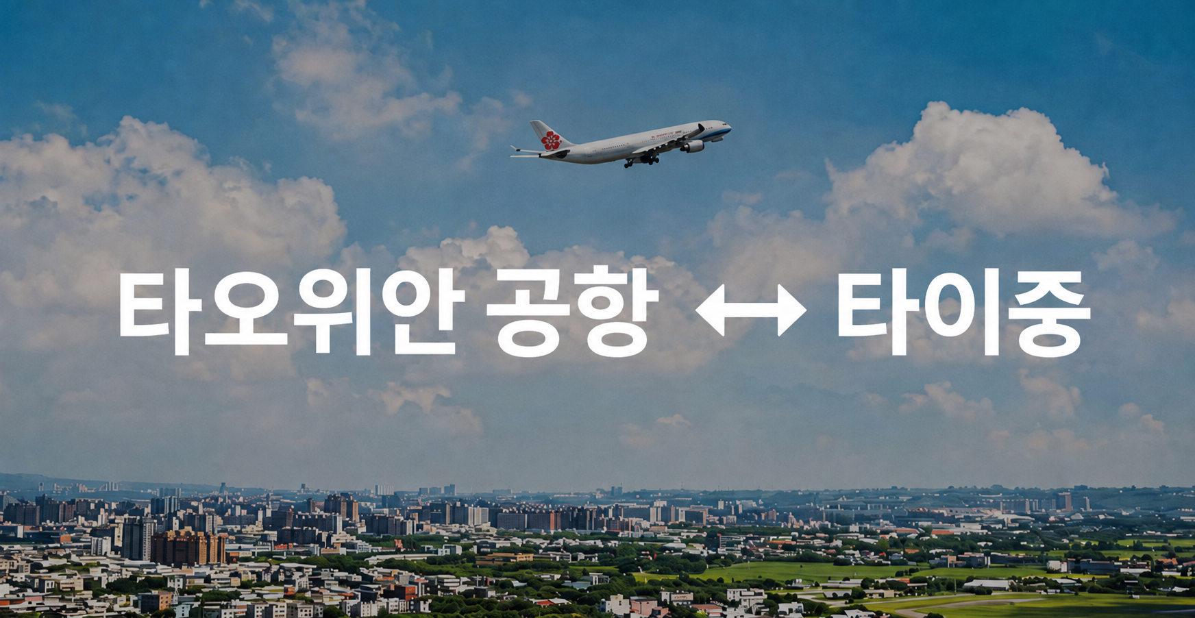 대만 타오위안공항 타이중 전용 차량