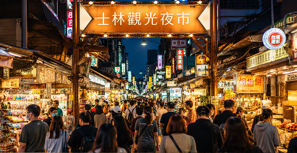 士林夜市ではピーク以外の時間帯がおすすめ