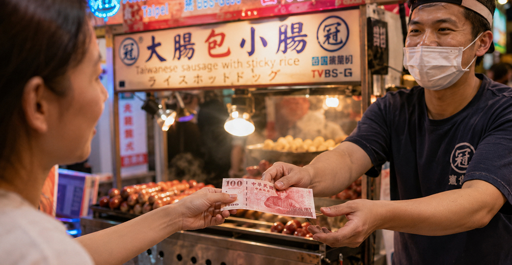 士林夜市では台湾ドルの現金が必要