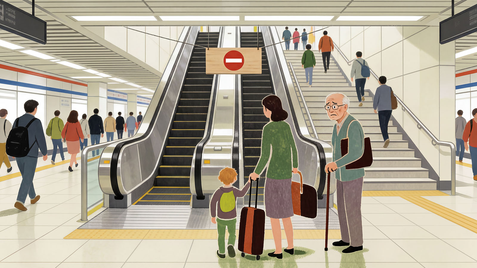 子連れ・高齢者の移動が大変